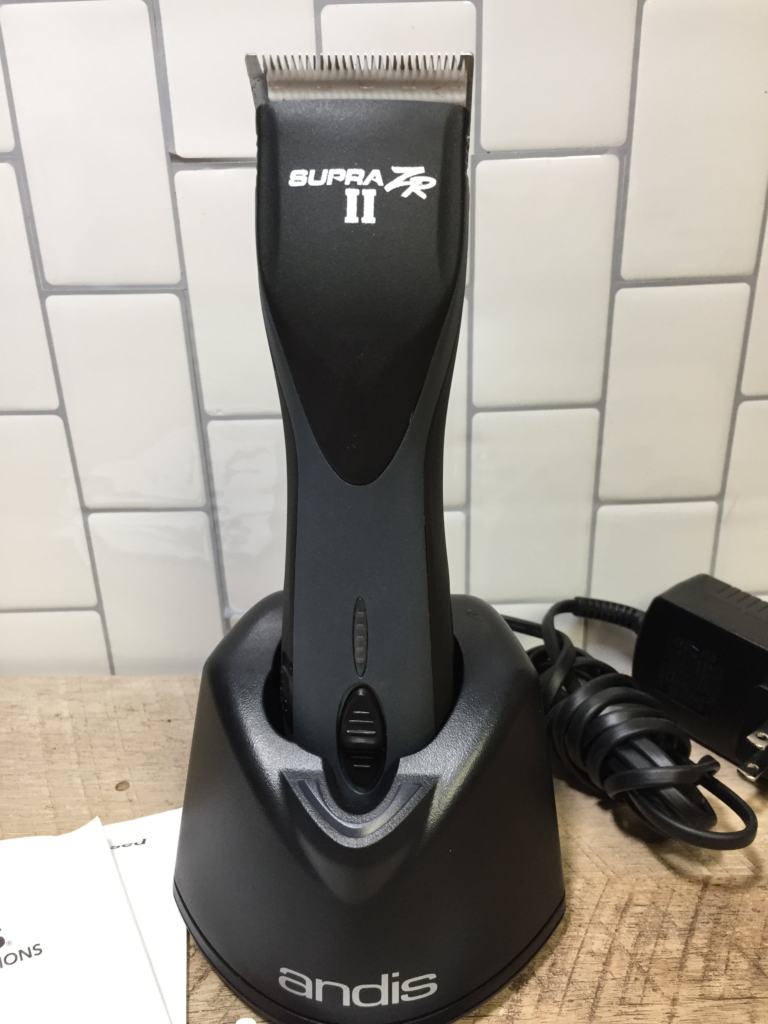 Andis Supra ZR II Cordless 5-Speed Detachable Blade Clipper Lithium Ion Battery (6979647045815)